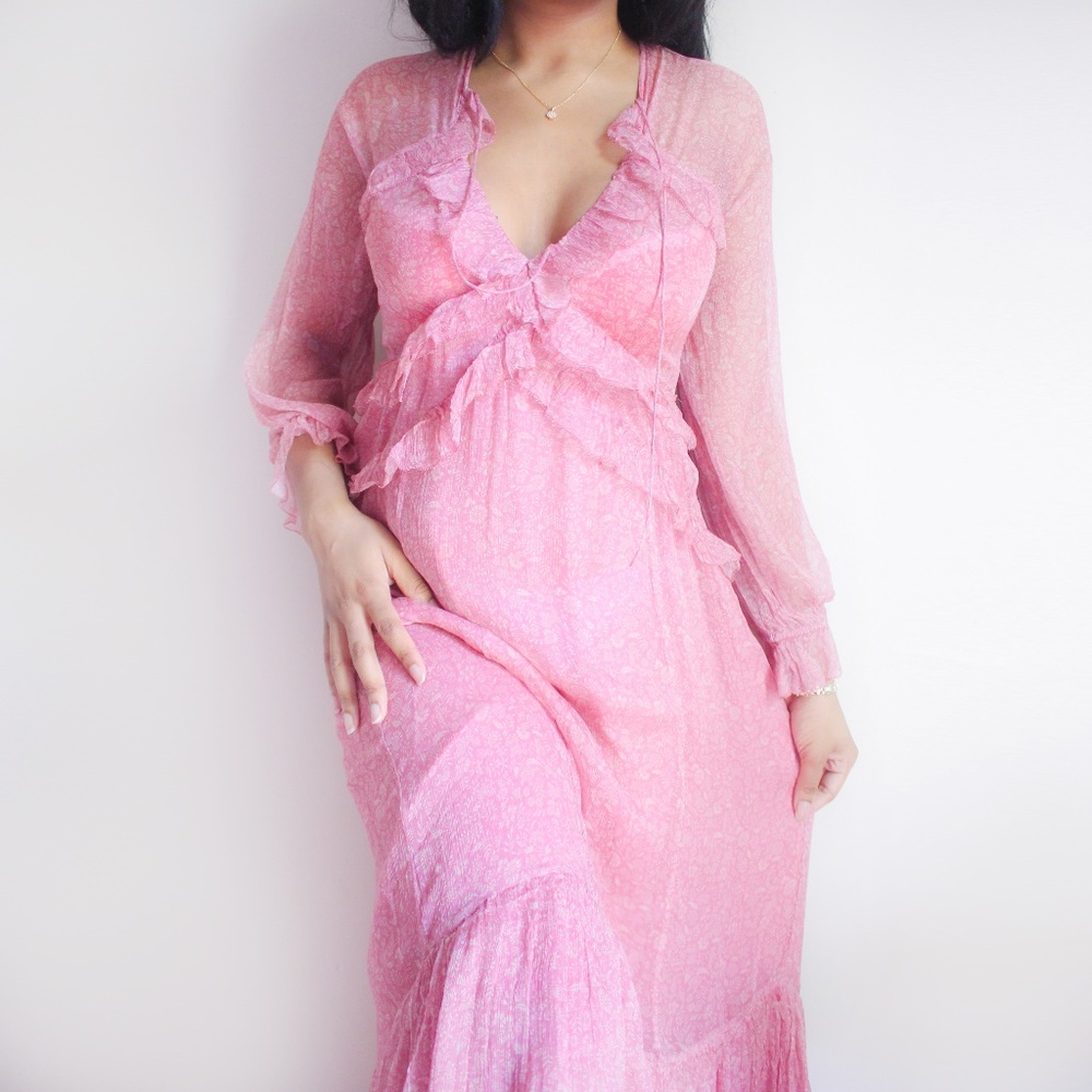 SOLD NWT Doen Saffron Dress in Carnation Garden Bloom